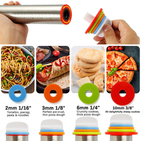 MIKULA pastry mat 24x16 offers nonstick surface for easy rolling.