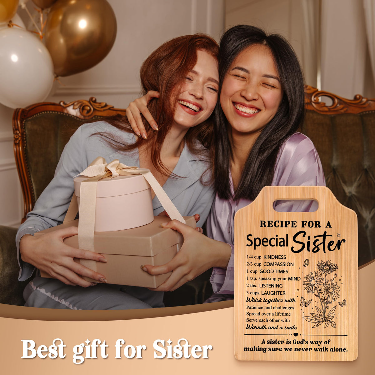 Milcier sister-gift-christmas-mothers-day-valentines: thoughtful gift for sister on holidays.