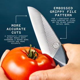 Milk Street Kitchin-kiji knife in hand shows everyday home use.