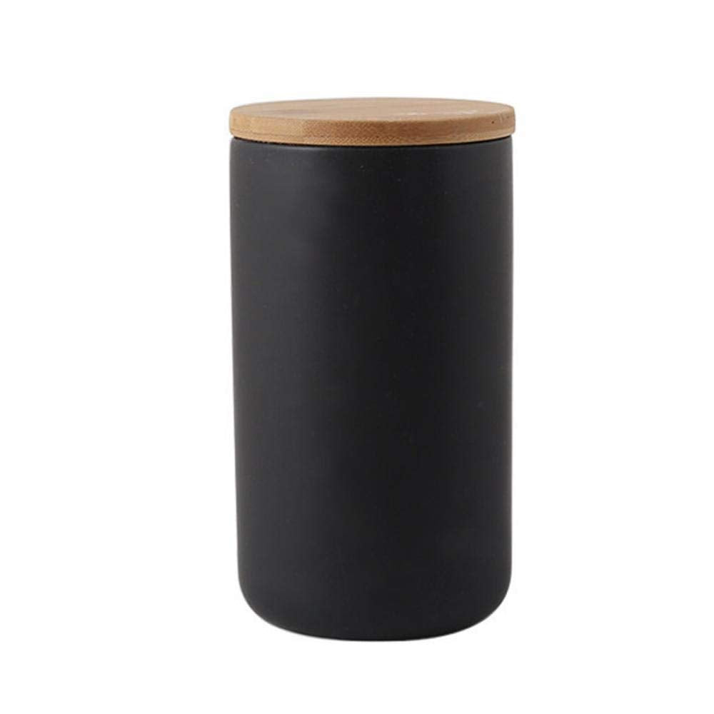 MilkyWay ceramic storage jar with airtight bamboo lid keeps pantry fresh.