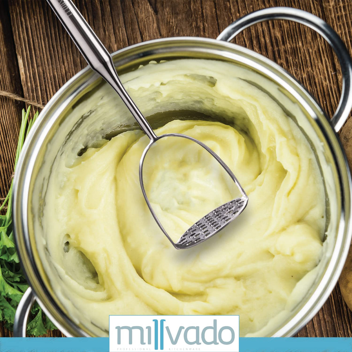 millvado ergonomic rounded-handle offers comfortable grip during use
