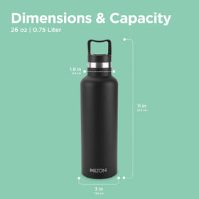 Milton Haruki 800 24oz bottle dishwasher-safe for easy cleanup.