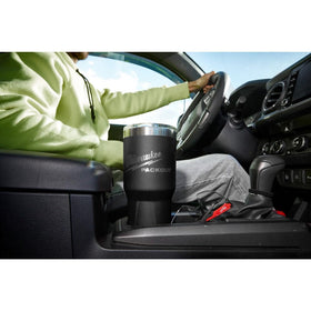 Milwaukee Packout tumbler features two-wall insulation for temperature control.