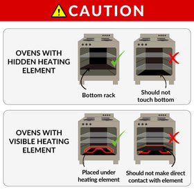 Mimekitchen bottom-oven protection liner preventing spills and mess