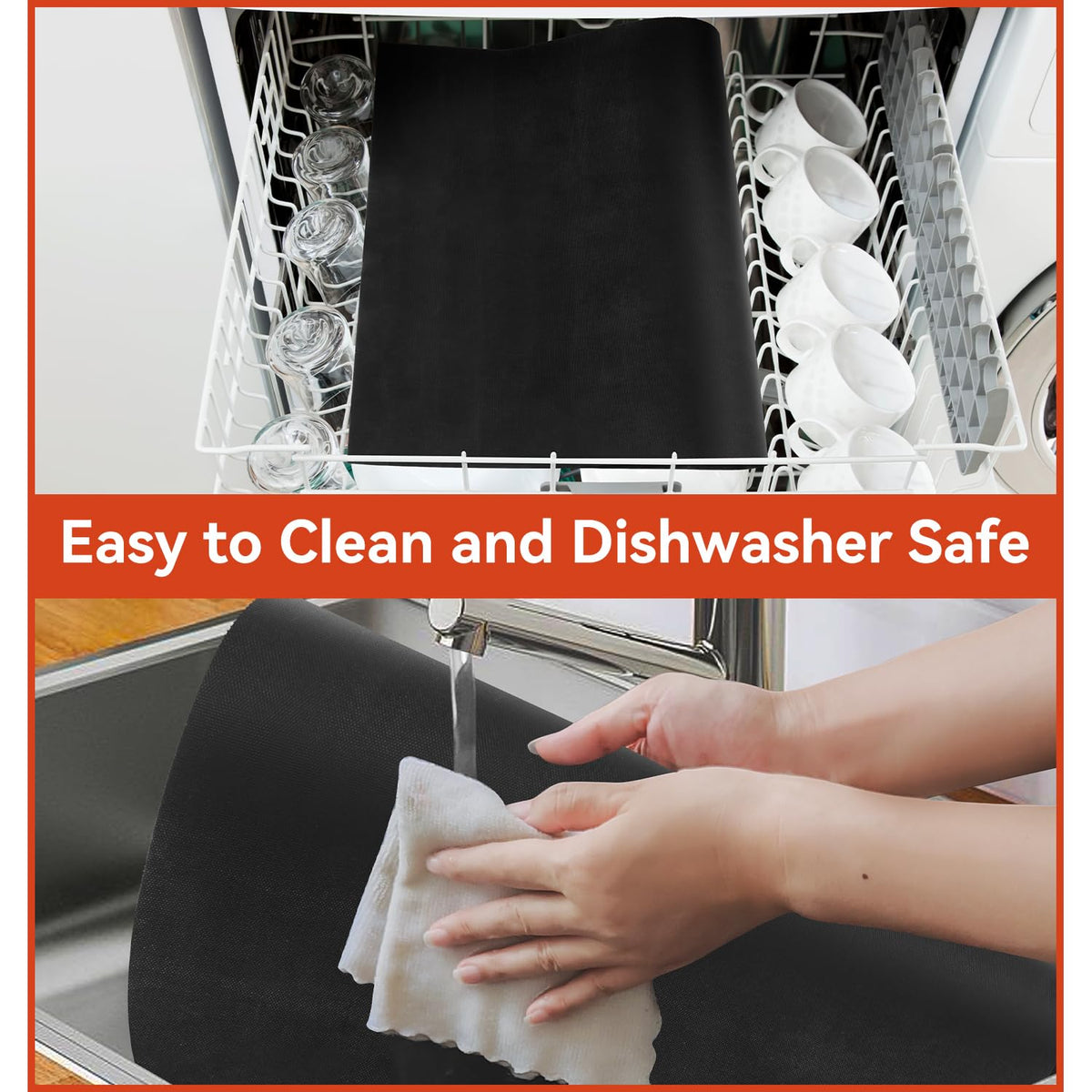 Mimekitchen dishwasher-safe oven liner for quick maintenance