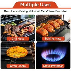 Mimekitchen liner-cut-to-fit adapts to any oven shape with ease.