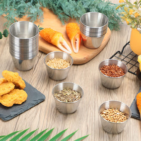 Mimorou restaurant-serving dipping bowls for sauces and condiments.