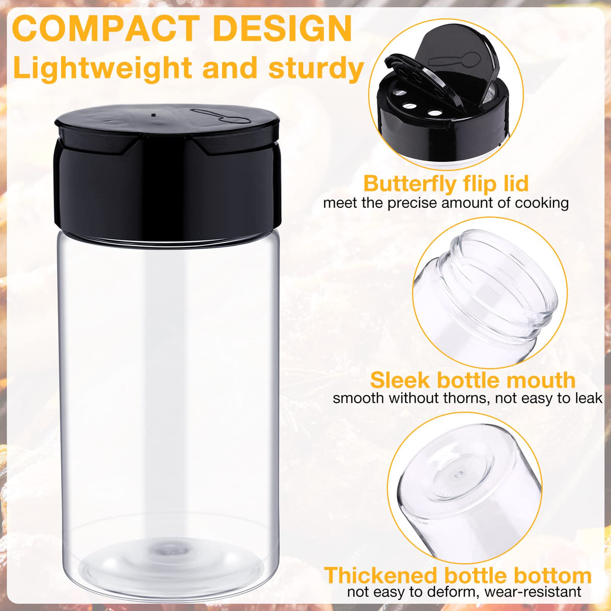 Mimorou jars show 250 ml capacity and clear visibility for planning