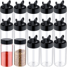 Mimorou spice jars side view with flip lids for organized storage