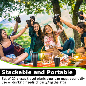 Mimorou unbreakable cups perfect for camping and travel adventures.
