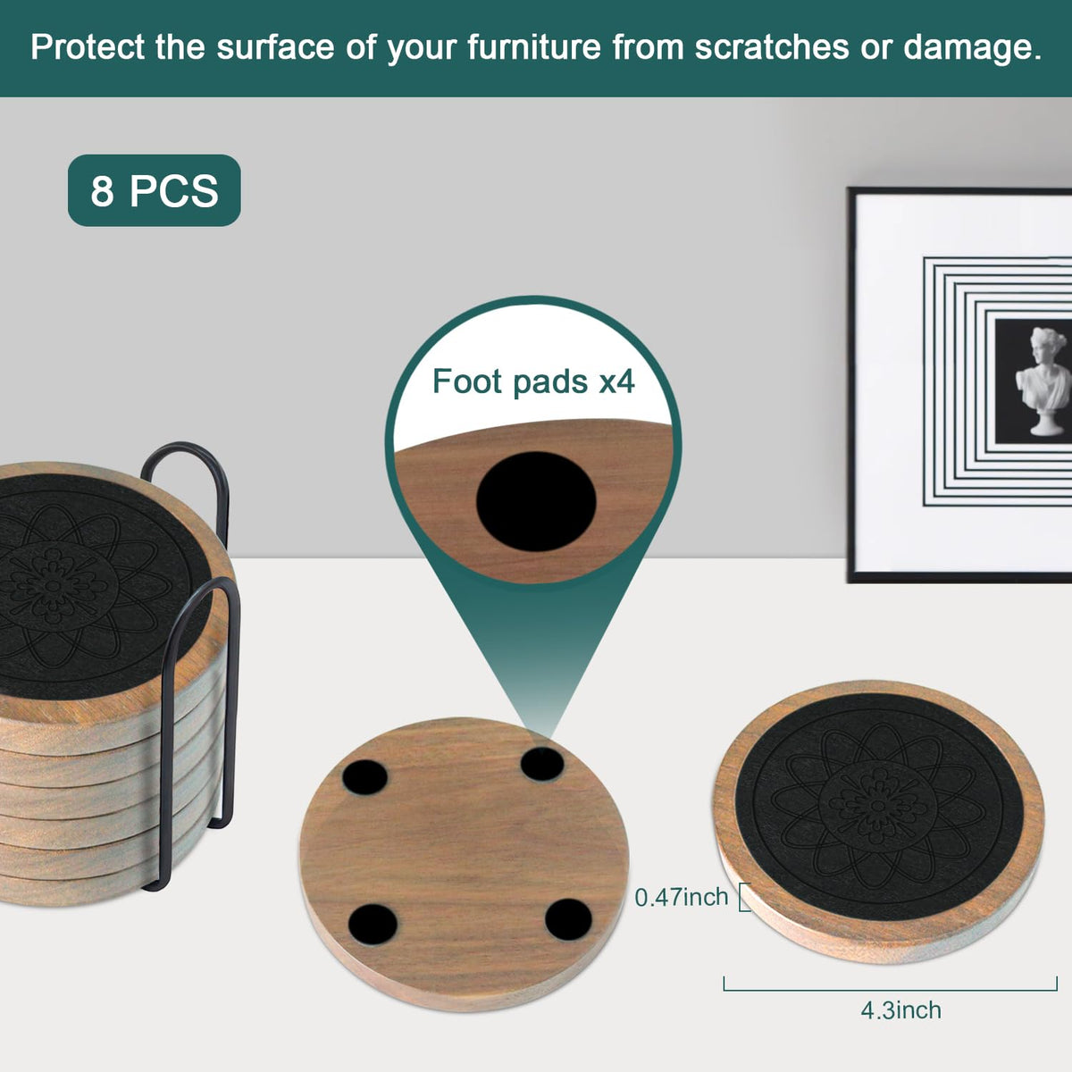 Minacun gift-packaged coasters are perfect for housewarmings and gifting.