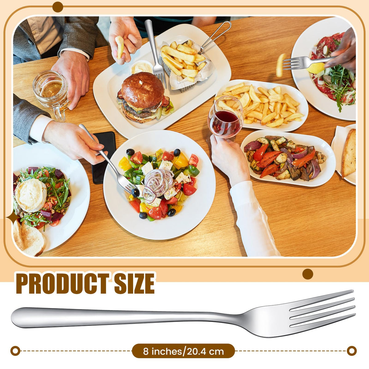 Minatee 200pcs fork bulk set packaging for large gatherings