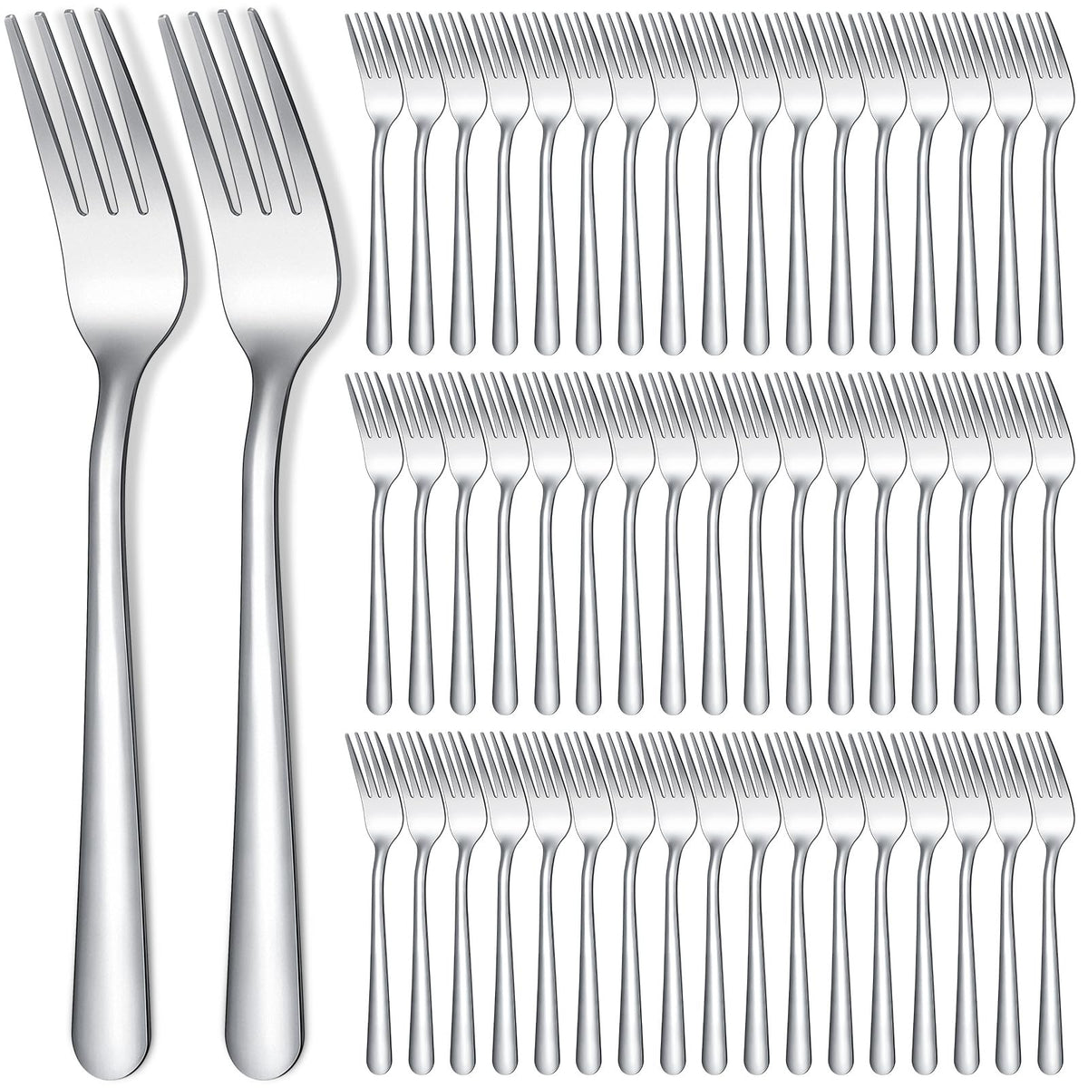 Minatee dinner forks 8-inch stainless steel with a polished finish for elegant dining