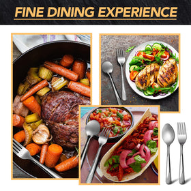Minatee versatile 50-piece set ideal for parties, family dinners, and special occasions