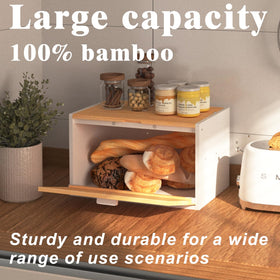 MinBoo bamboo box keeps bread visible and easy to reach.