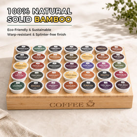 Close-up of bamboo grain on MinBoo drawer organizer displaying durability