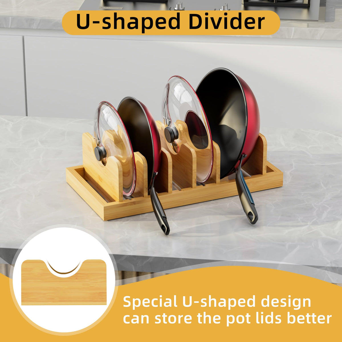MinBoo non-slip pads ensure stable placement on countertops or shelves.