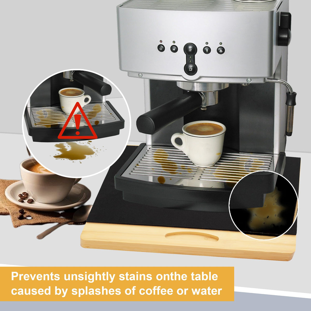 MinBoo bamboo sliding tray with smooth motion for toaster oven.