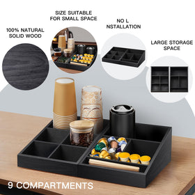 MINCORD organizer ideal for countertops or cabinets, keeping coffee essentials within easy reach.