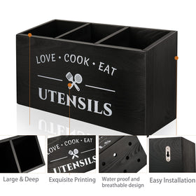 MINCORD utensil holder features a sturdy base to prevent tipping.