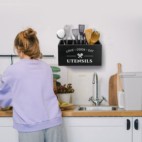 MINCORD wall-mount design with drainage holes keeps counters dry.
