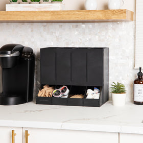 Mind Reader 120-pod capacity ensures ample choices without frequent refills in breakrooms.