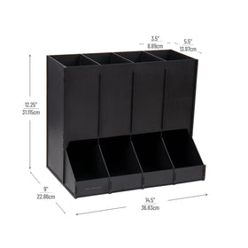 Mind Reader breakroom organization pod dispenser dispensing action demonstrates easy access to favorites daily.