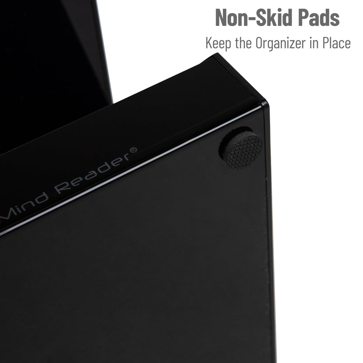Mind Reader compartments-filled three-tier design with five sections for essentials