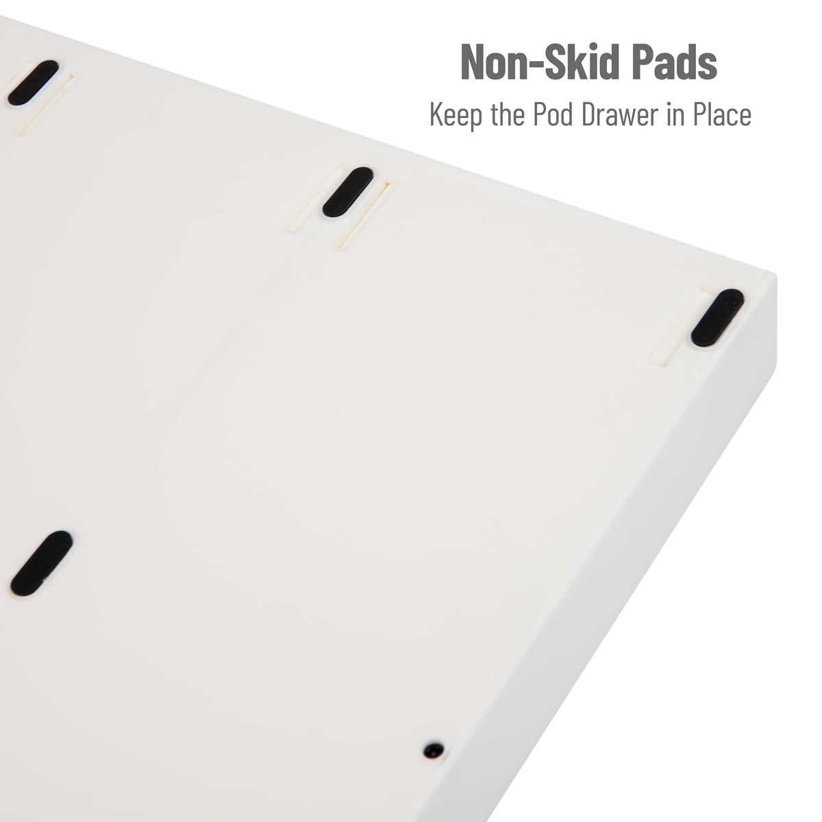 Mind Reader compact countertop storage fits neatly on home or office desks