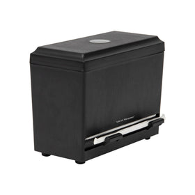 Mind Reader compact straw dispenser with adjustable sliders guiding controlled dispensing.