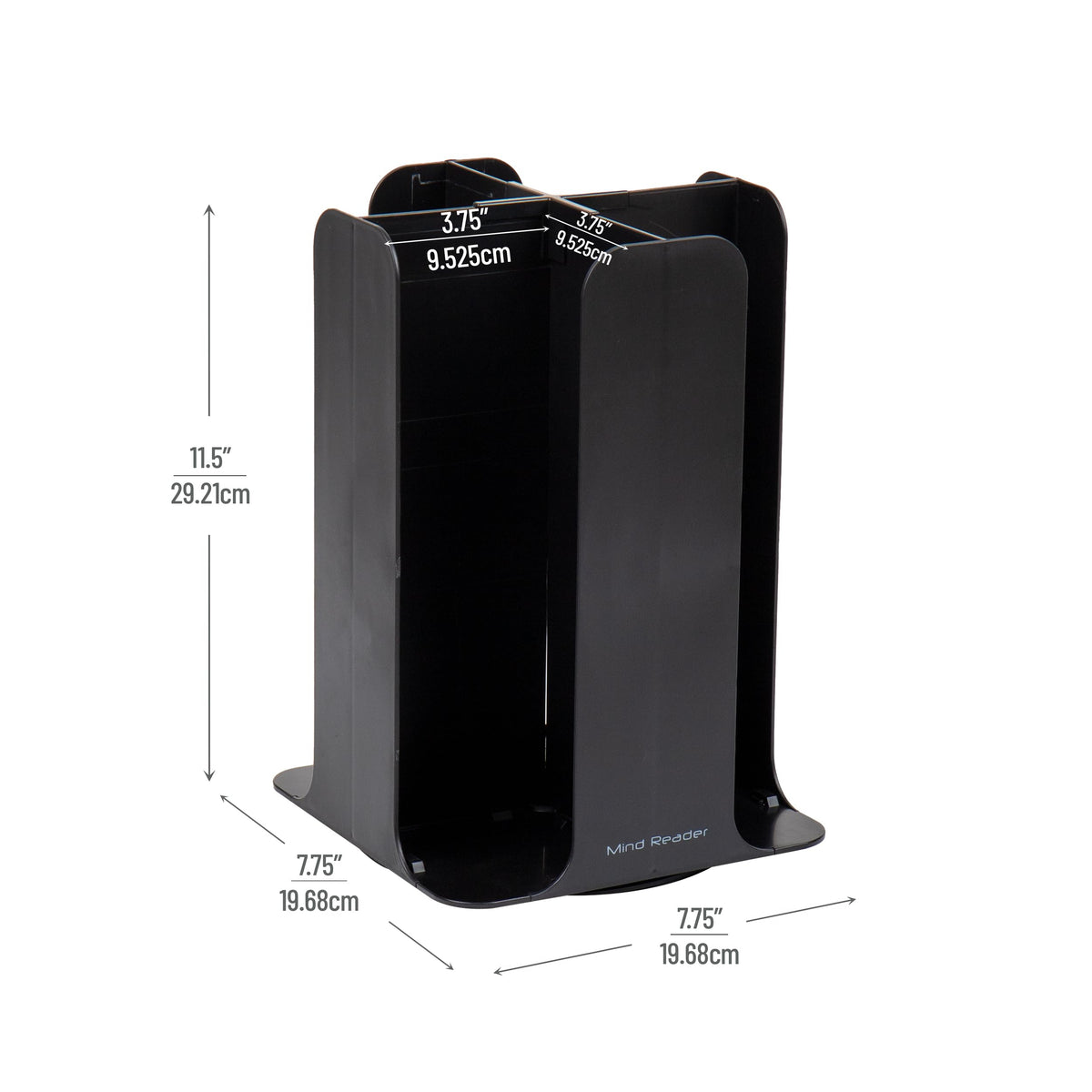 Mind Reader Cup and Lid Carousel compact dimensions save counter space.