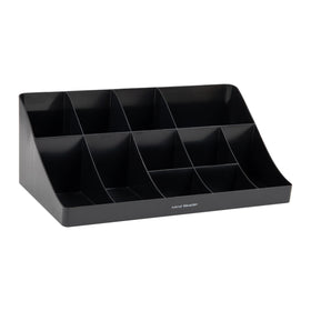 Mind Reader Cup and Condiment Station breakroom setup for neat countertop organization