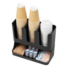 Mind Reader Cup and Condiment Station cups storage keeps disposable cups neatly organized