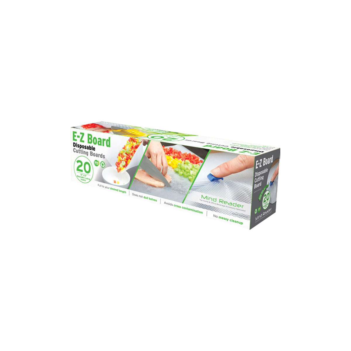Mind Reader EZ Board 20-square-foot roll fits 16 lightweight boards.