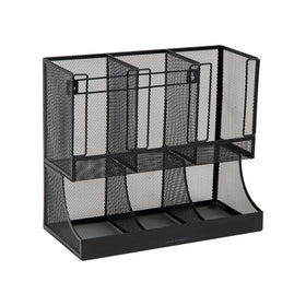 Mind Reader non-slip base keeps the organizer stable on countertops