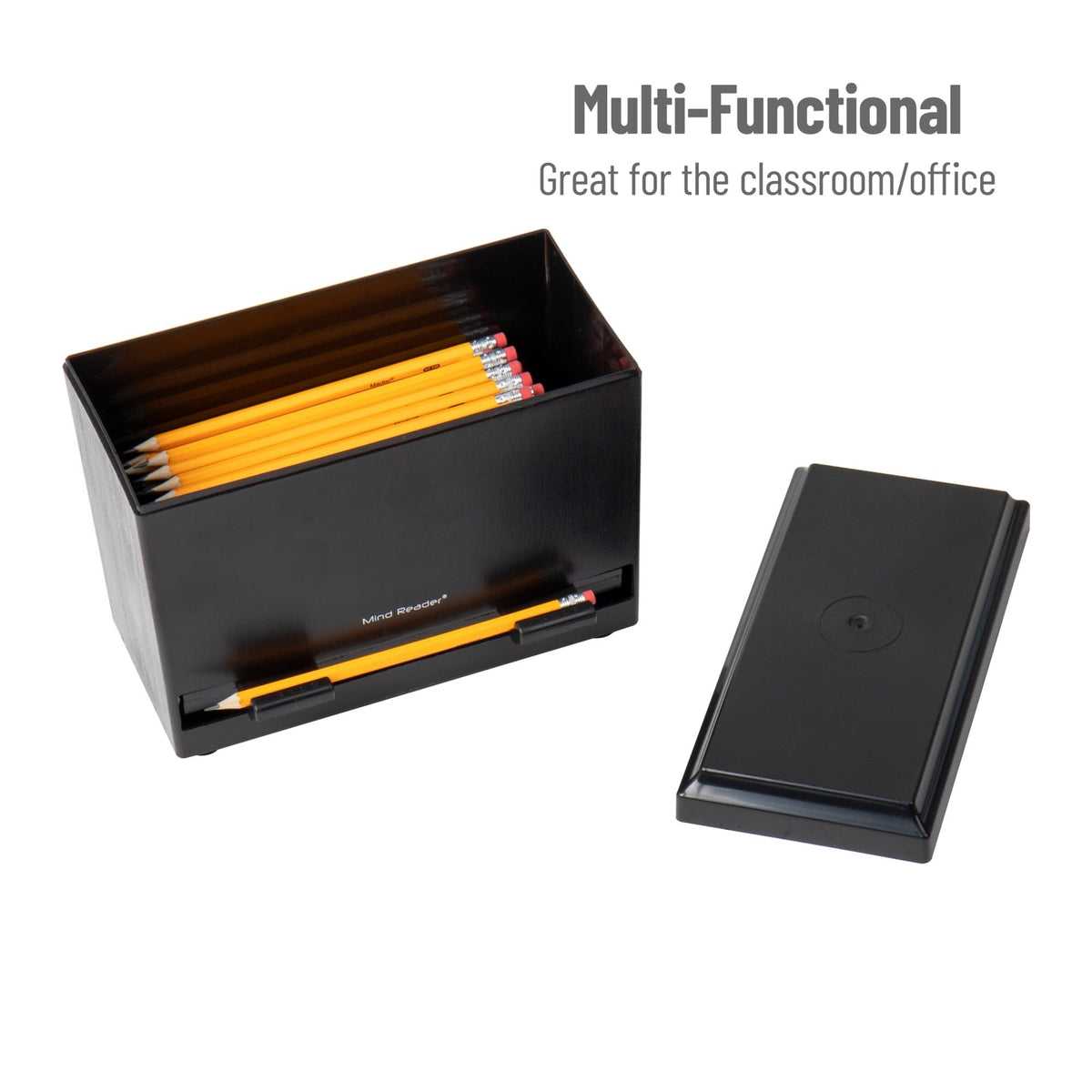Mind Reader one-touch dispensing reduces handling during use.