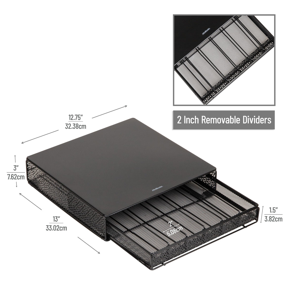 Mind Reader removable dividers illustrating customizable pod layout