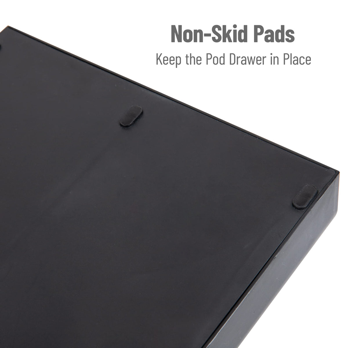 Mind Reader pod organizer fits Keurig Mini for a compact coffee station.
