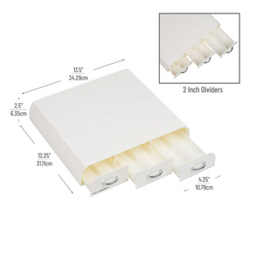 Mind Reader organizer base with rubber grips stays stable during daily use