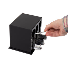 Mind Reader tabletop stand enables easy access at buffets, cafes, and home tables.