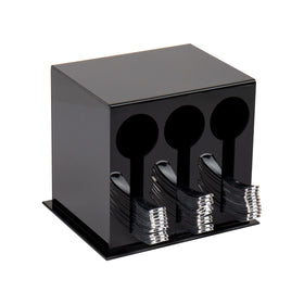 Mind Reader utensil dispenser compact design keeps tableware organized for quick access.