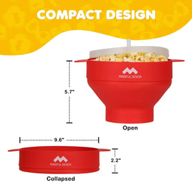 Mindful Design 15-cup capacity bowl perfect for family movie nights.