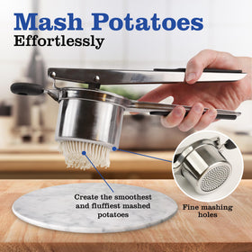 Mindful Design potato ricer disc set for texture control