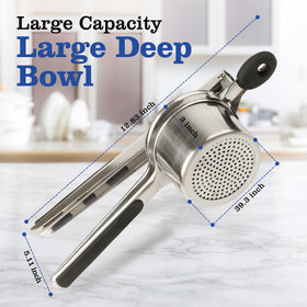 Versatile Mindful Design ricer suitable for potatoes, carrots, and baby food