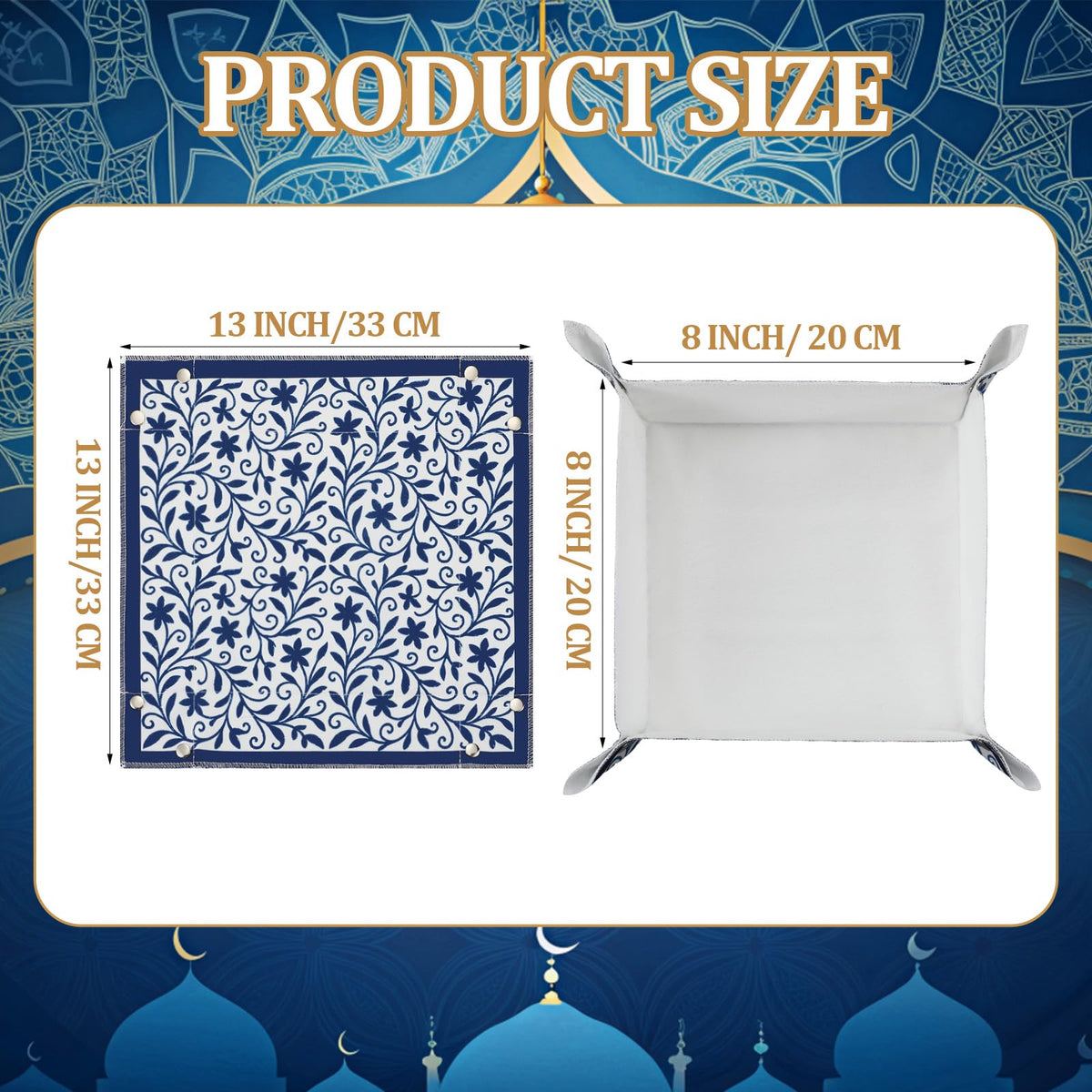 Mindsoft matzah tray folded to 8x8 inches saves space and keeps matzah dry