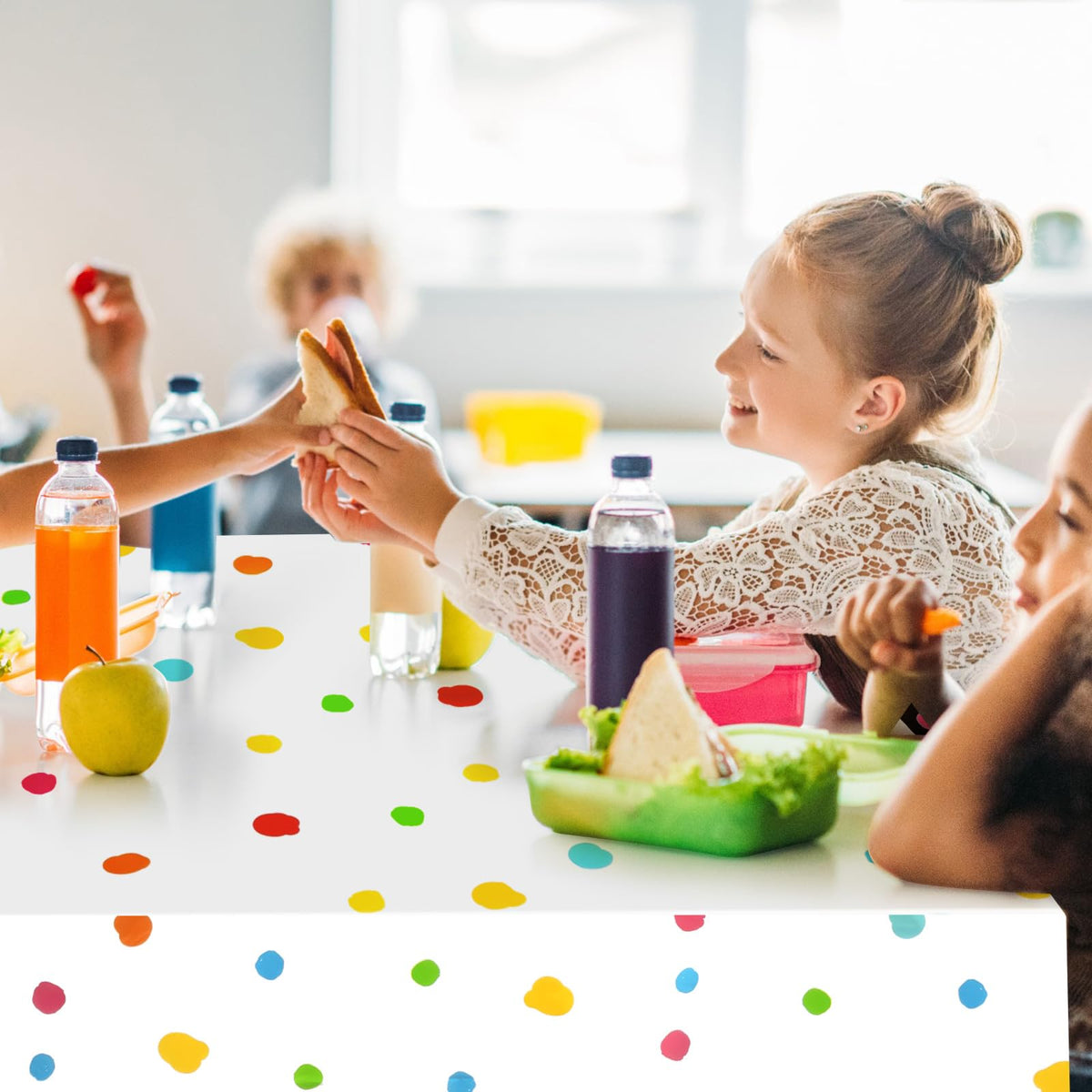 Mindsoft Multi-use Party Table Cover suitable for picnics, tea parties, and more.