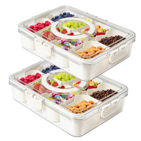 MineSign Snackle Box front view shows easy serving and organized portions.