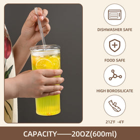 MINGHYZYA borosilicate glass cup suitable for hot and cold drinks.