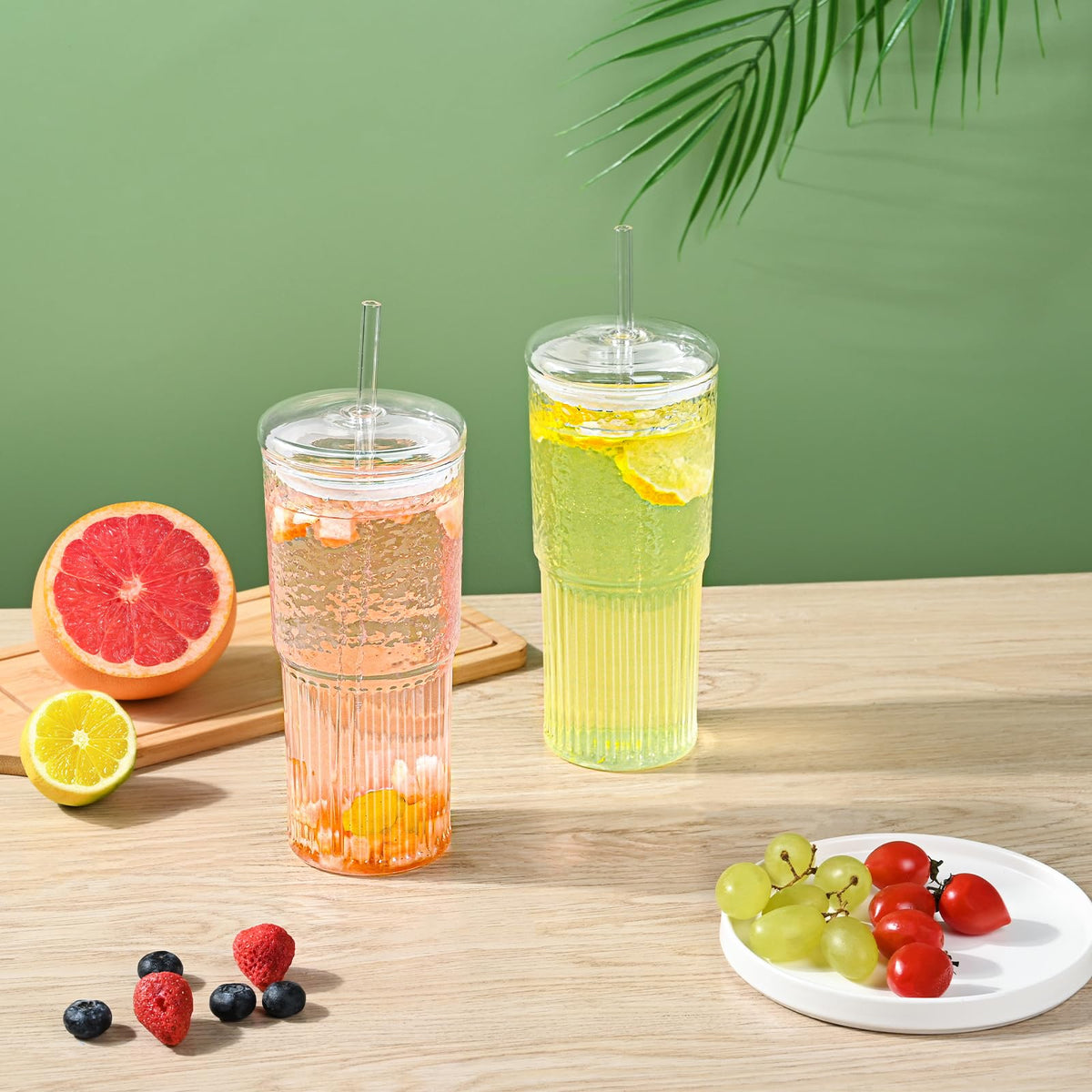 MINGHYZYA BPA-free odor-free glass cup for pure flavors.