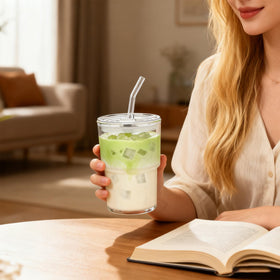 MINGHYZYA clear glass tumbler with thick walls, built for daily use.